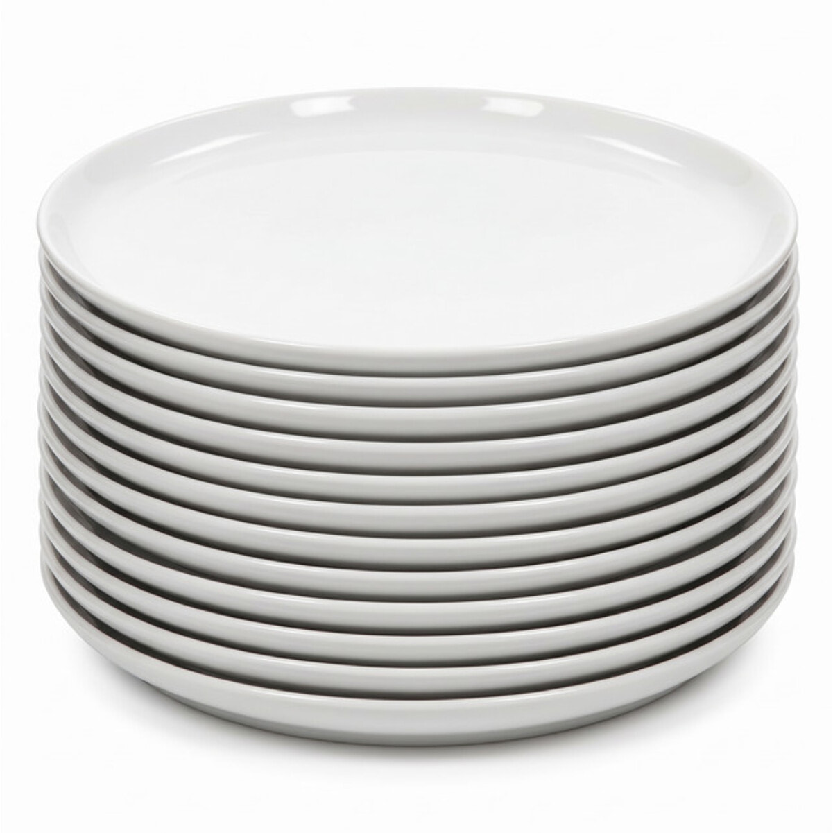 Set piatti pizza in porcellana - Bianco