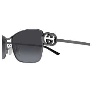 Gafas de Sol Gucci GG2045S-001 de Metal Mujer 58 mm
