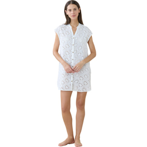 Abito camicia donna estivo in sangallo articolo corfù. Noidinotte