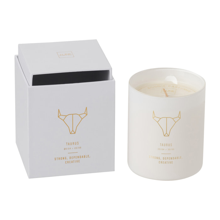 J-Line bougie parfumée – Sapphire Amber Tea – blanc - 50H
