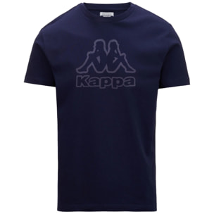 Kappa - Camisetas y tops Hombre Azul - Logo Korpo Cremy
