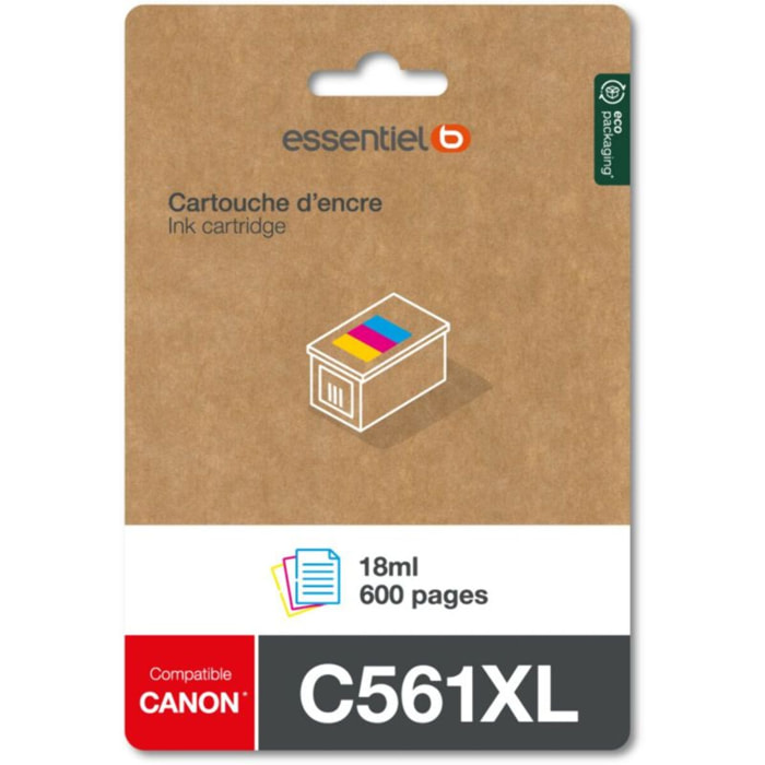 Cartouche d'encre ESSENTIELB C561 XL 3 couleurs