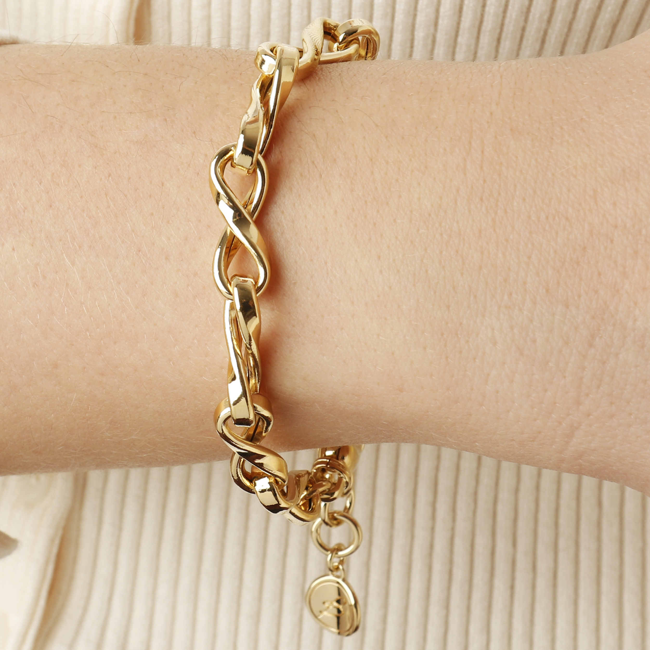 Bracciale Catena Infinito Golden