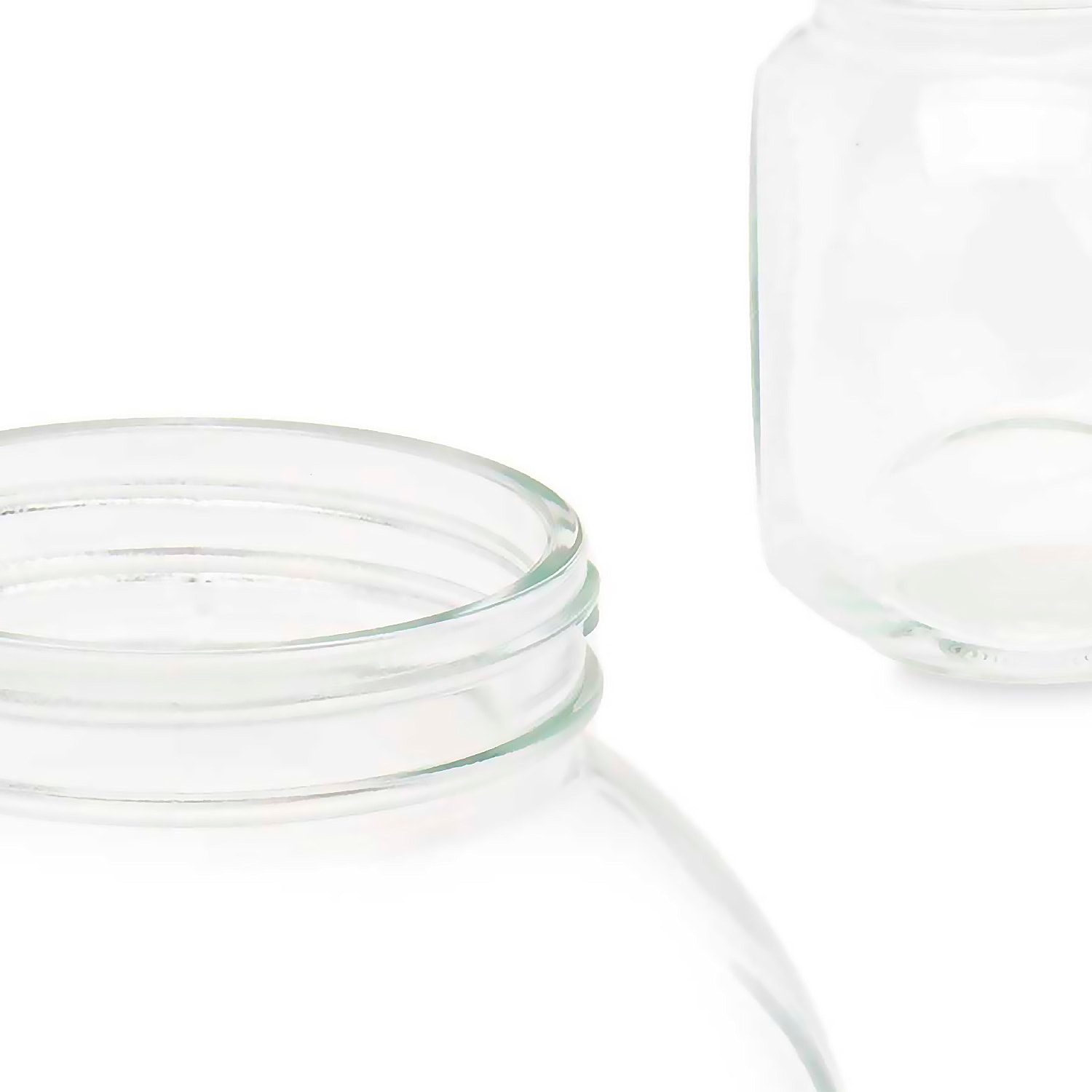 DAM PACK 6 VASI BISCOTTI INCLINATI 700ML 11,5x8x12 Cm. Colore trasparente