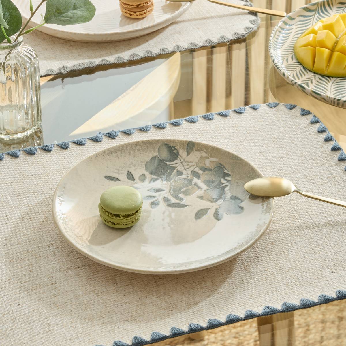 Assiette dessert Silvia D20cm gris