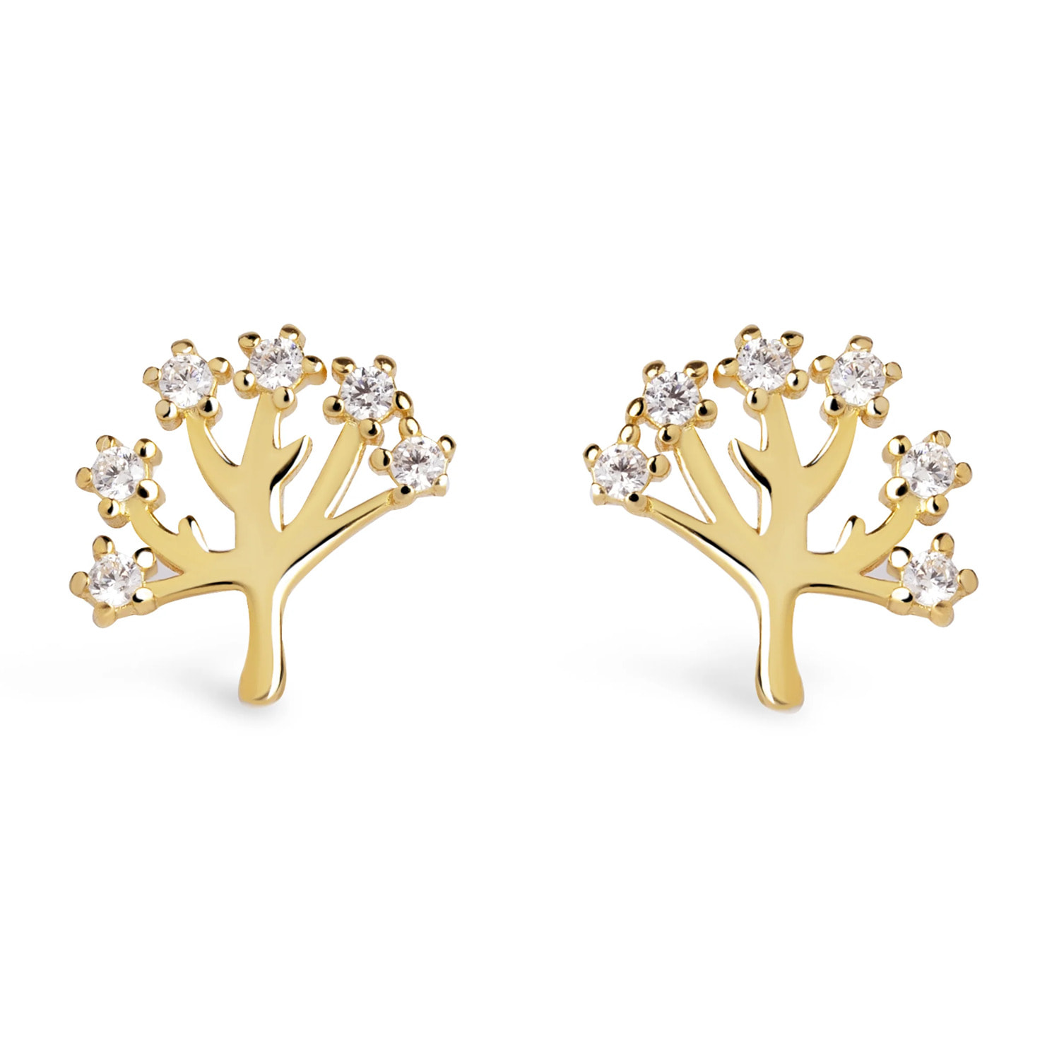 Orecchini tree of life   Argento Placcato Oro