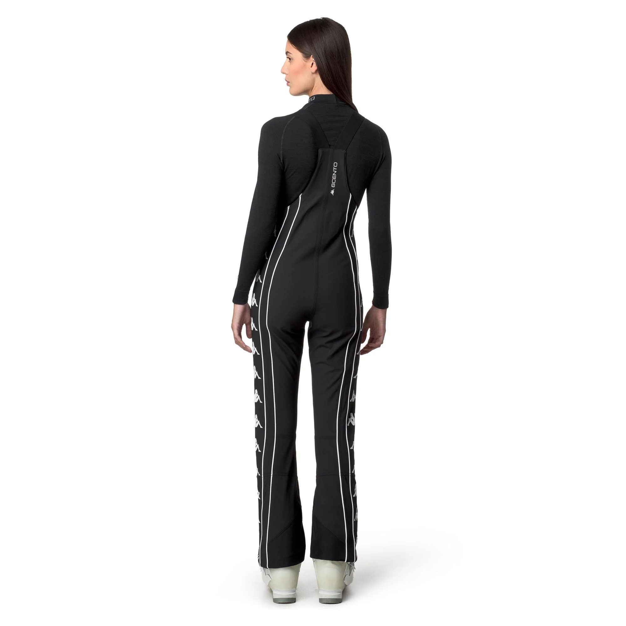 Kappa - Pantaloni Donna Nero - 6Cento 685 222 Banda