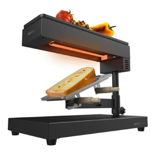 Cecotec Raclette traditionnelle Cheese&Grill 6000 Black. Puissance de 600W, Fonc