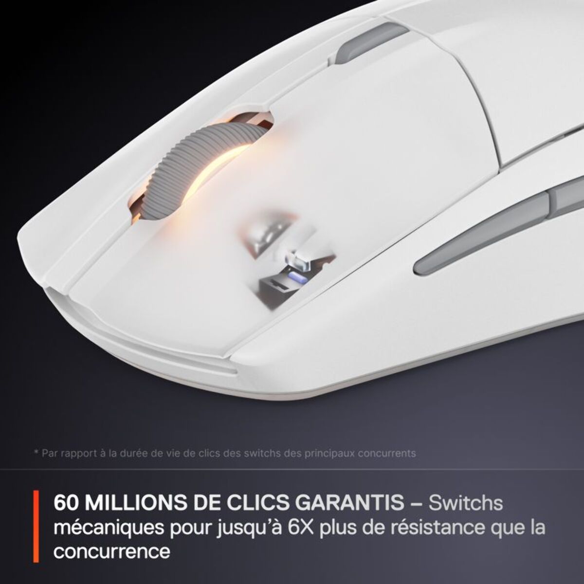 Souris Gamer Sans Fil STEELSERIES Rival 3 WL Gen 2 Blanc