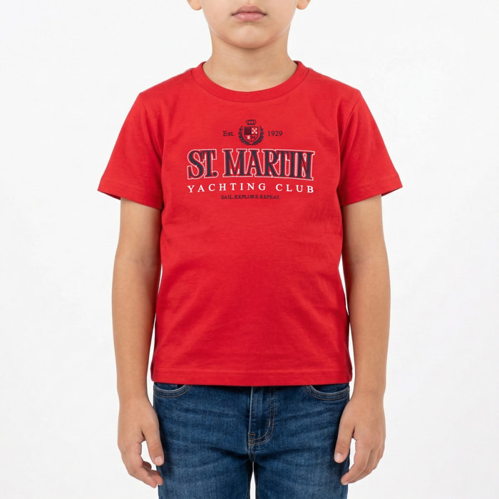 T-shirt maniche corte con logo stampato
