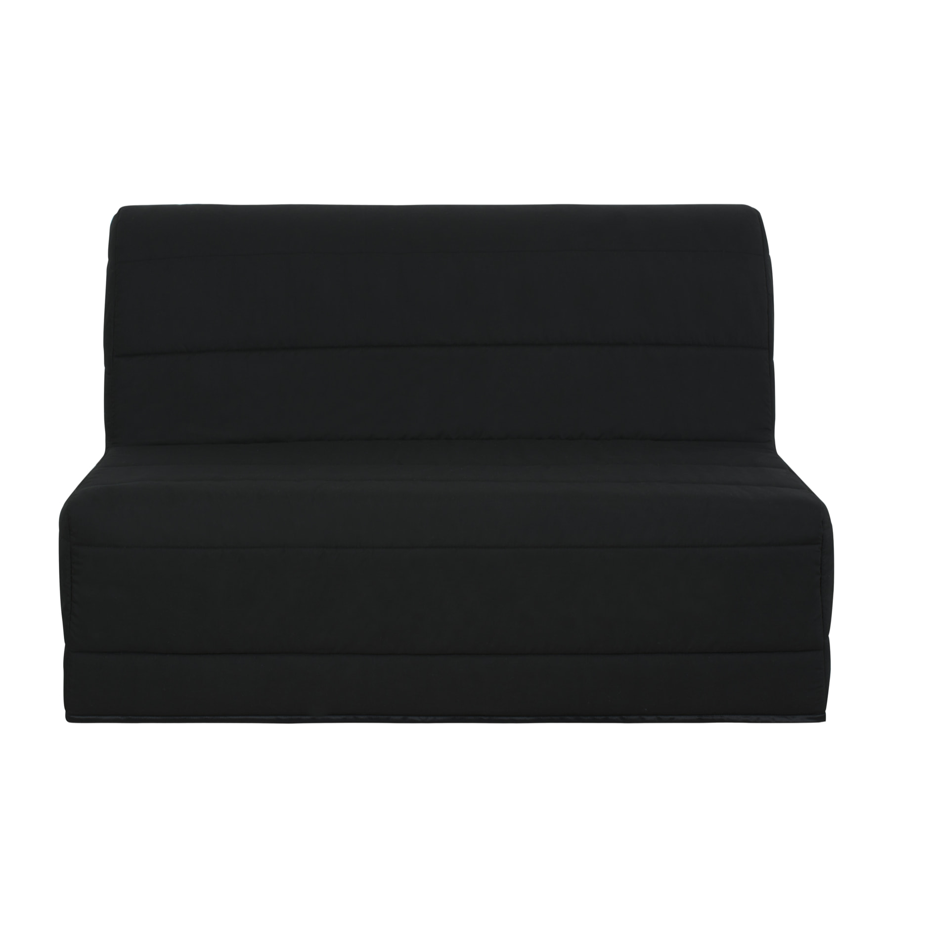 Banquette convertible Melissa, matelas Simmons, 140 x 190 cm, noir