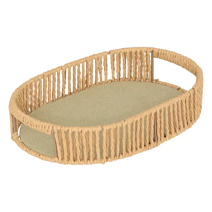 3 plateaux "Ali" beige 39x28x5,7cm
