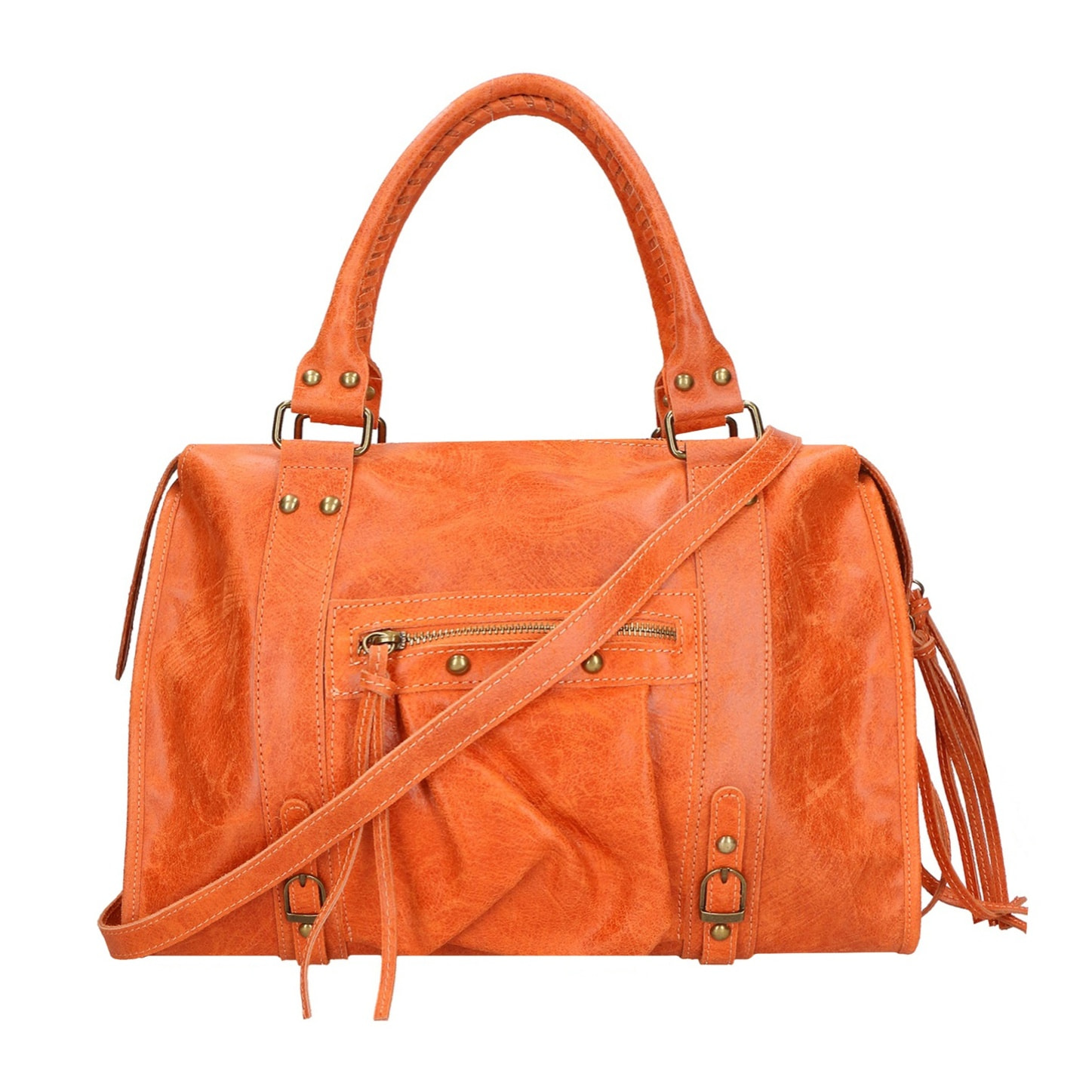 Borsa a spalla da donna - Modello Clara - Vera pelle - 41.0 x 28.0 x 13.0 cm