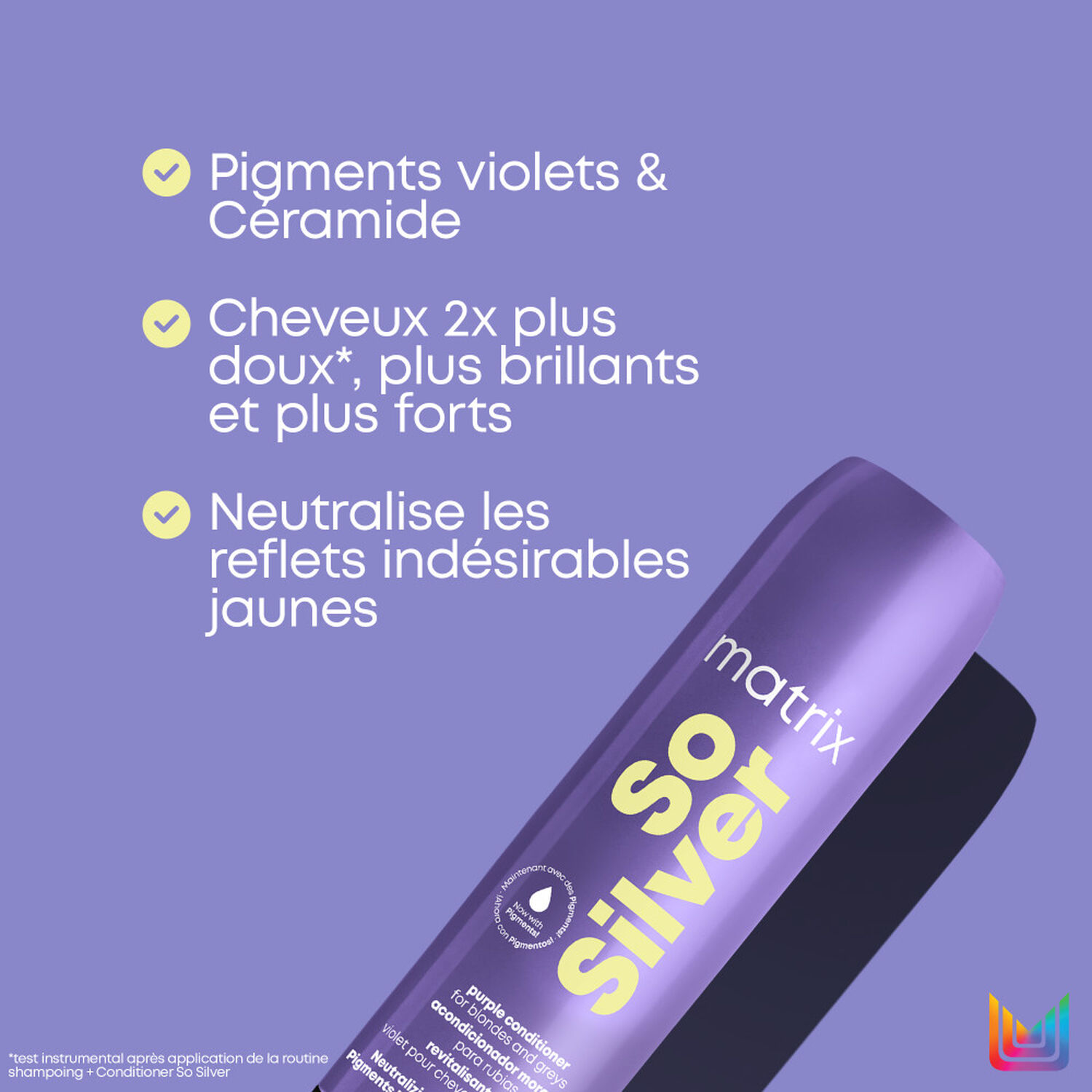 So Silver - Après-Shampoing Violet Neutralisation de Reflets Indésirables Jaunes