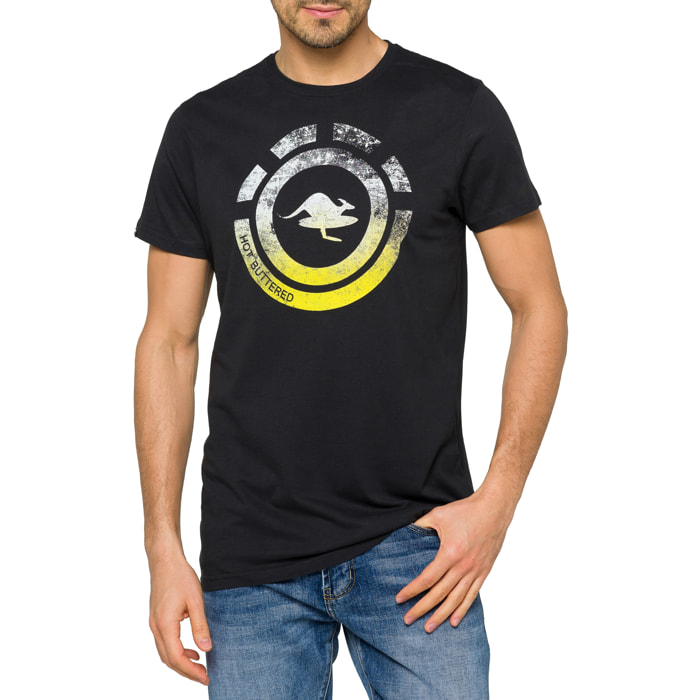 T-shirt in cotone 150 gr Hot Buttered Nahua Colore Nero.