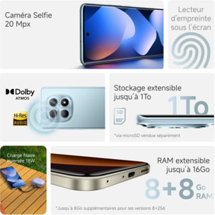 Smartphone XIAOMI Redmi Note 15 Bleu 256Go 5G
