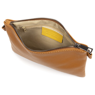 Albenga Bolso bandolera de mujer de piel auténtica acabado dollaro