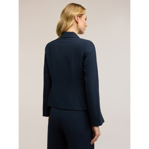 Motivi - Blazer con spacco al fondo manica - Blu