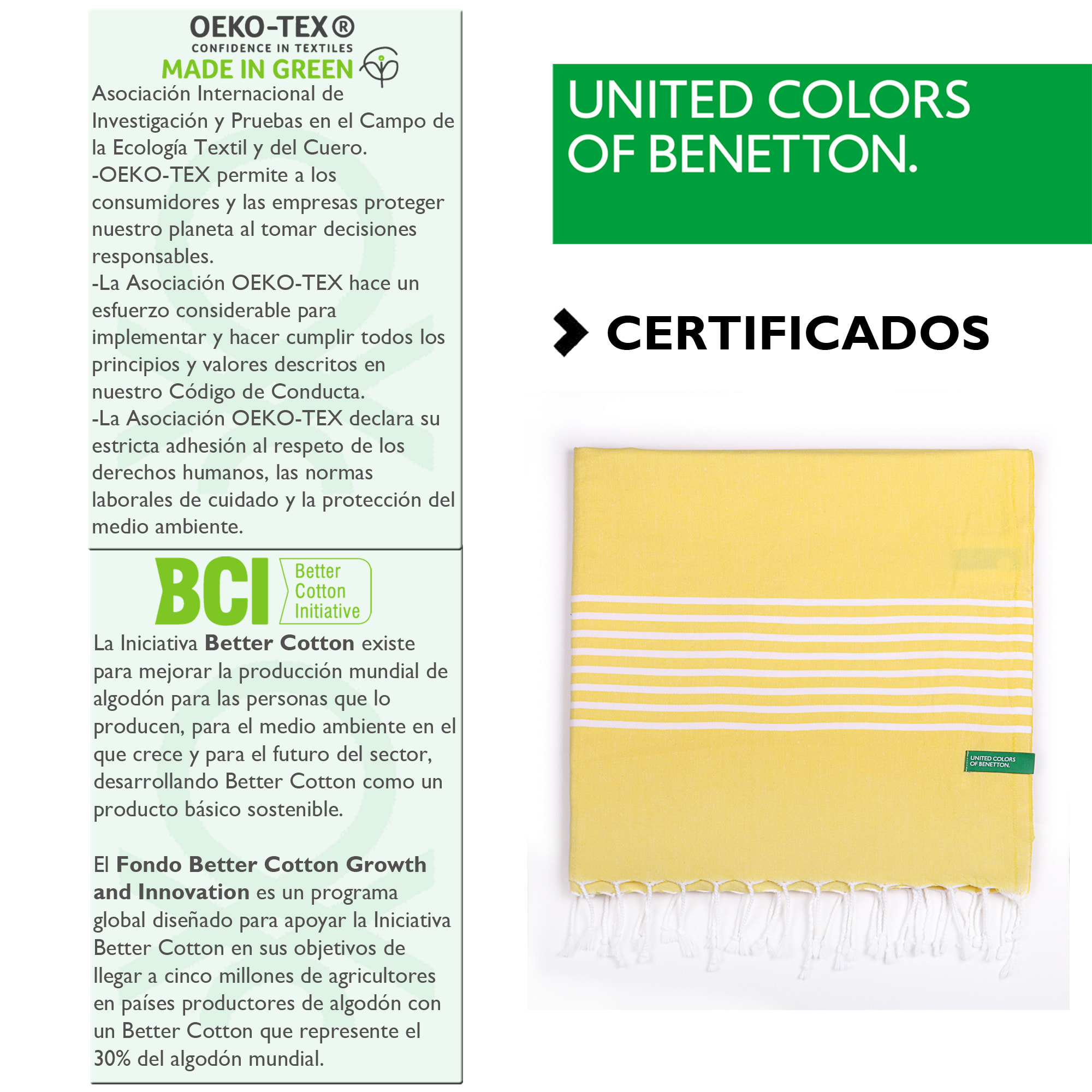 Hamman - Fouta amarillo  benetton