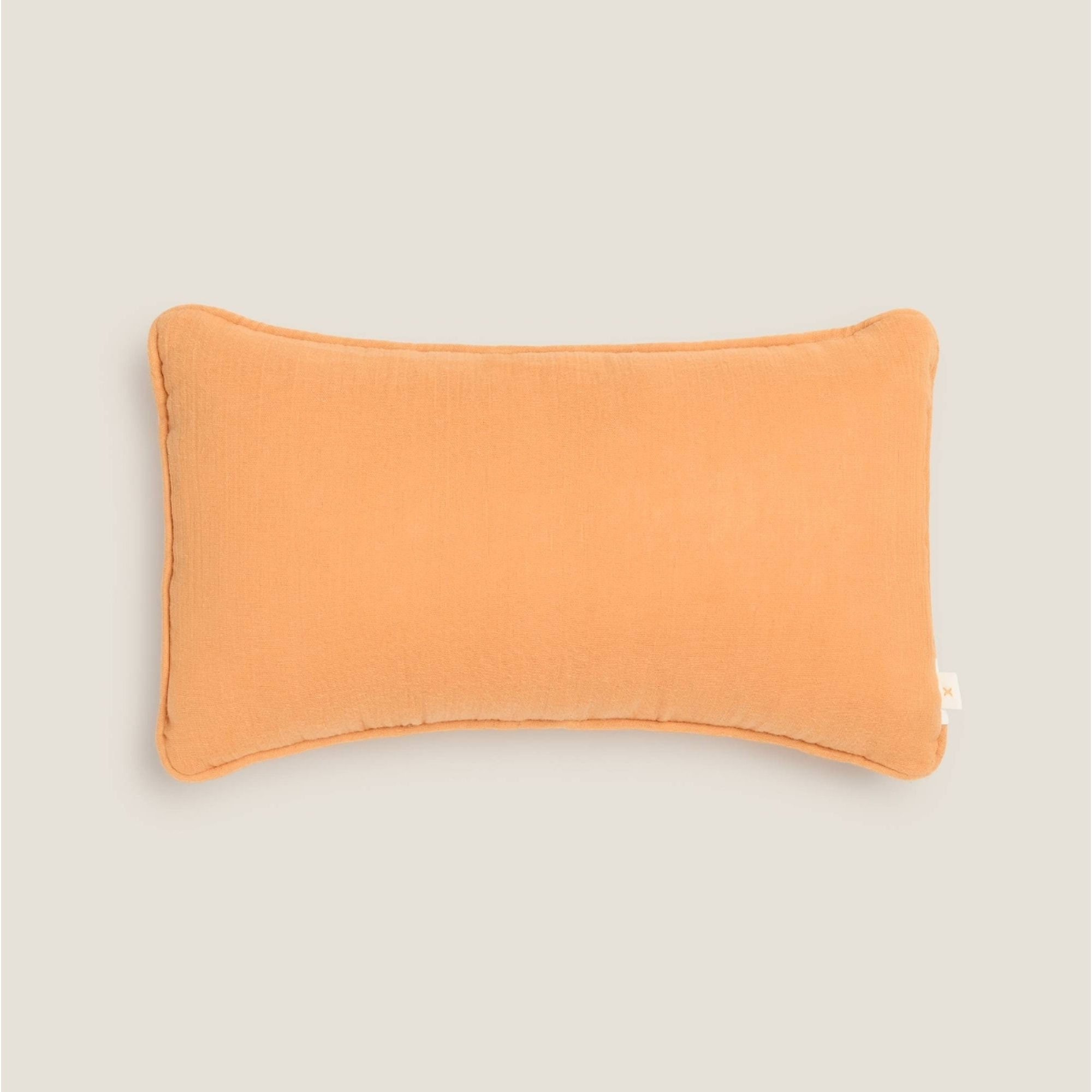 Cojín muselina con relleno Lupi color naranja