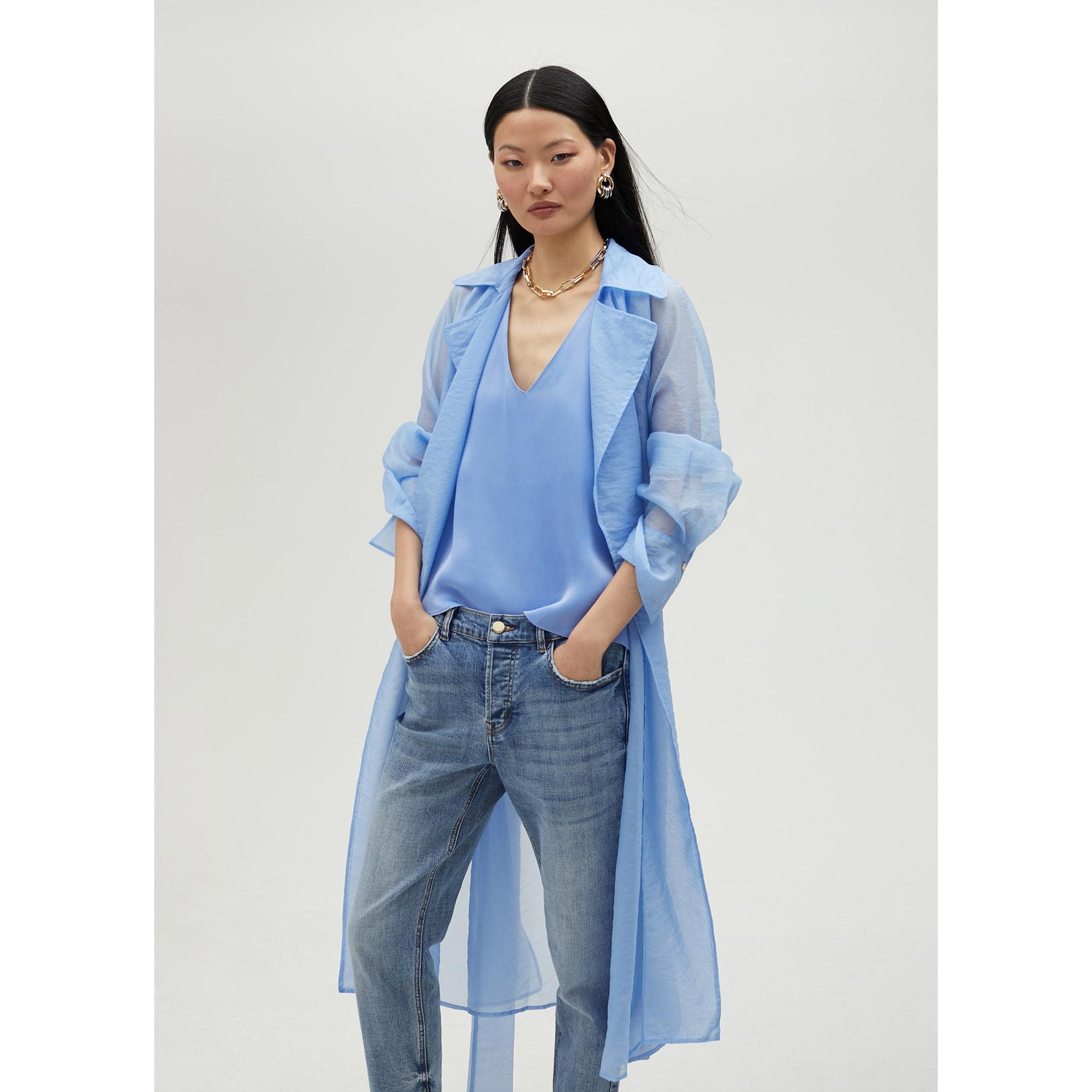 Top basic con spalline
