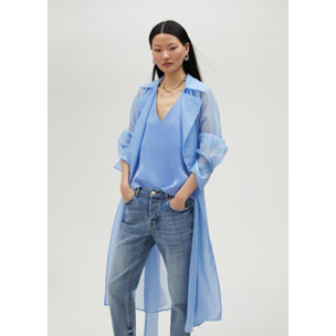 Top basic con spalline