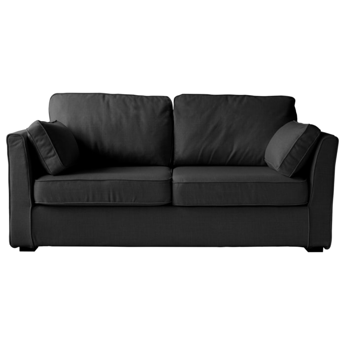 Canapé droit 3 places gris EMILE