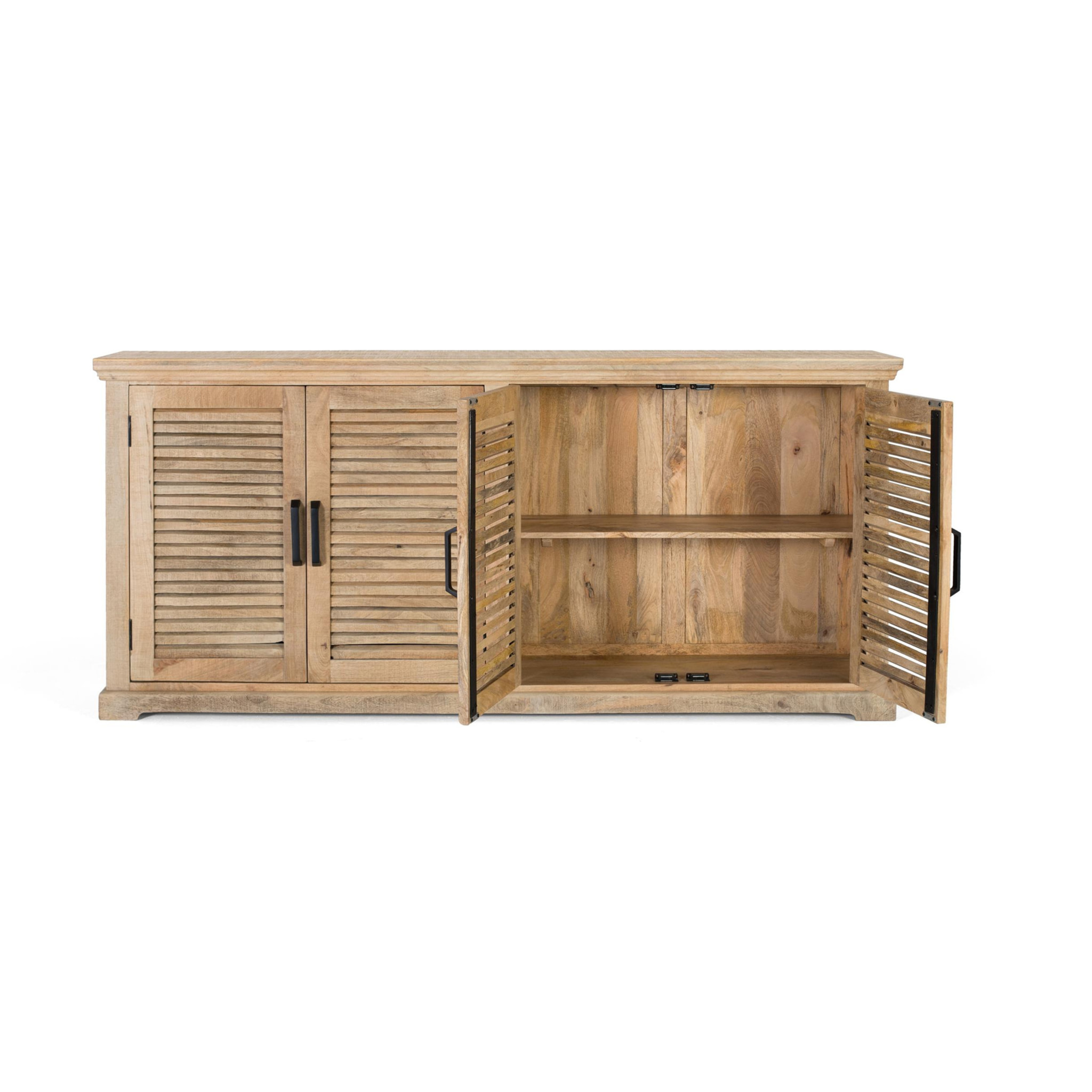 Aparador de Madera de Mango Estilo Rústico Contemporáneo
