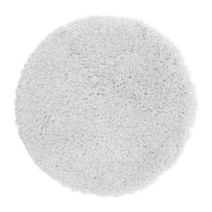 Tapis de bain rond Microfibre HIGHLAND ?60cm Blanc Spirella