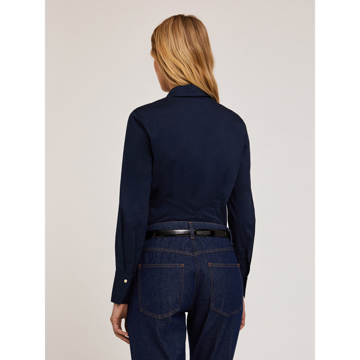 Motivi - Camicia in popeline - Blu