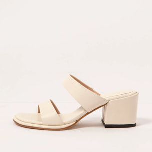 Sandalias con tacón S3174 NAPPA CREAM/ FABER color Cream