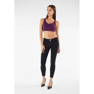 Jeggings push up WR.UP® 7/8 vita bassa in jersey sostenibile