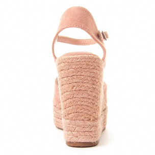 Sandalias de Cuña - Rosa - Altura: 12 cm