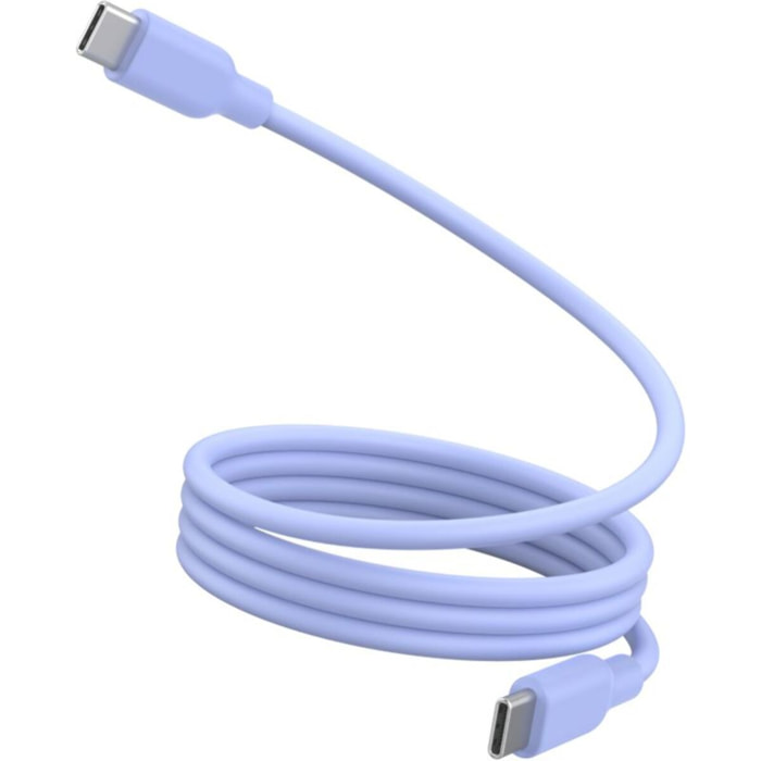 Câble de charge ESSENTIELB vers USB-C silicone magnétique1M Violet