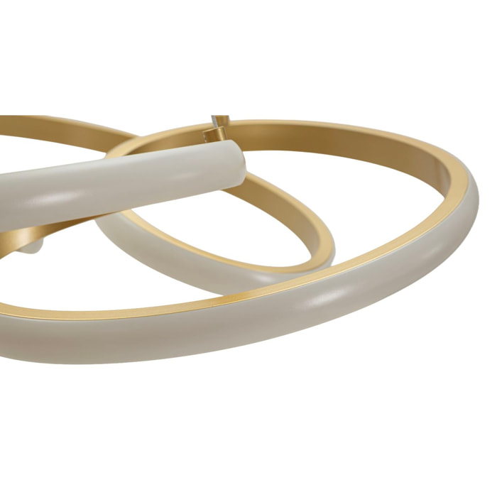 LAMPADARIO LED GLOVY GOLD CM Ø 55X120 (LUCE CON 3 TEMPERATURE DI COLORE)