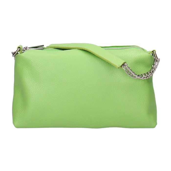 Borsa a spalla da donna - Modello False - Vera pelle - 26.0 x 14.0 x 9.0 cm