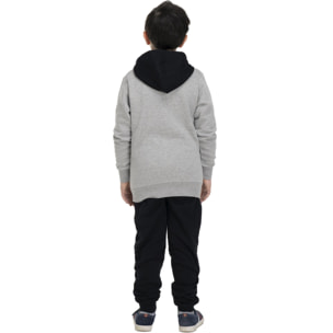 Tuta da bambino con cappuccio e full zip Basic