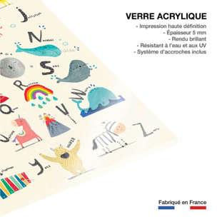 Tableau enfant alphabet enfant  Tableau plexiglas