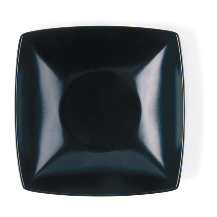 Set de 6 assiettes creuses Excelsa Eclipse, céramique, noir mate