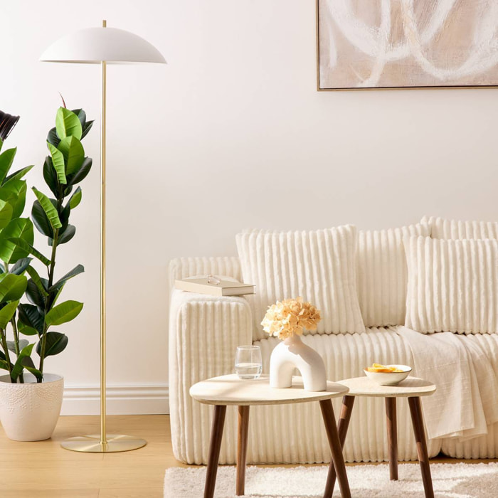 Lampadaire Delcia blanc H150cm