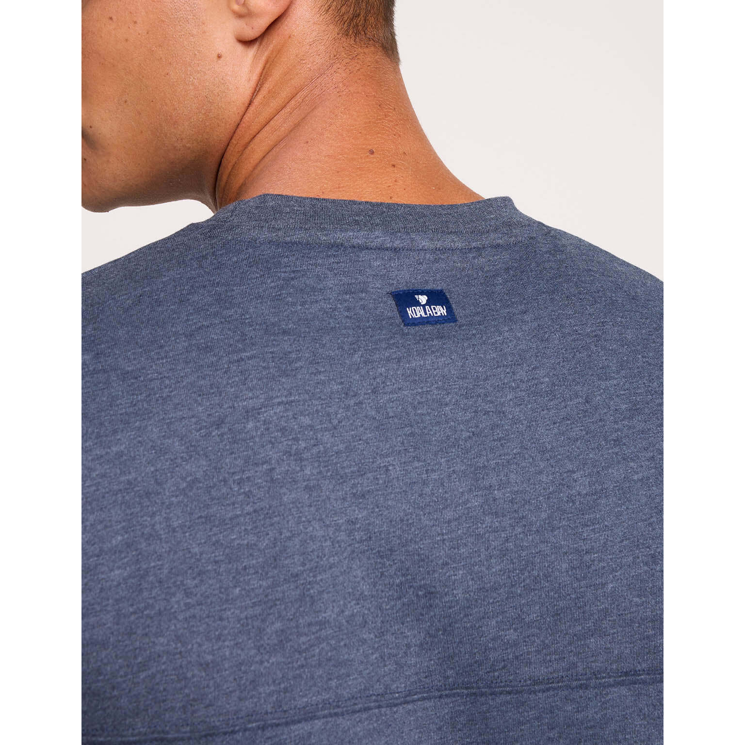 Camiseta Manga Corta Jaspeada Azul Marino - Bondi