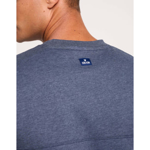 Camiseta Manga Corta Jaspeada Azul Marino - Bondi