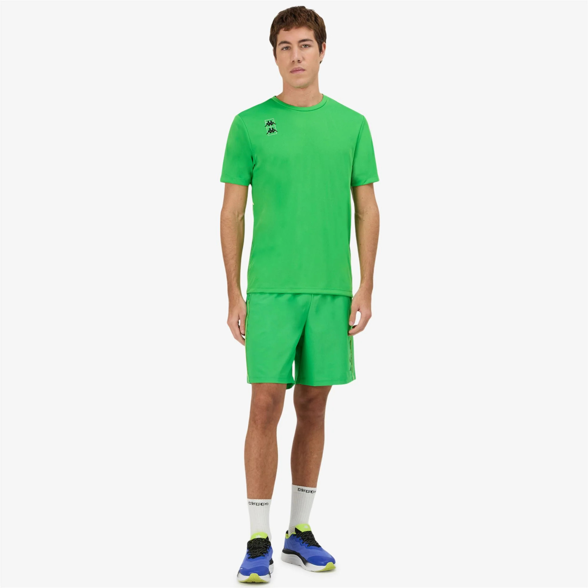 Kappa - Pantaloni Corti Uomo Verde - Kombat Padel Fivio