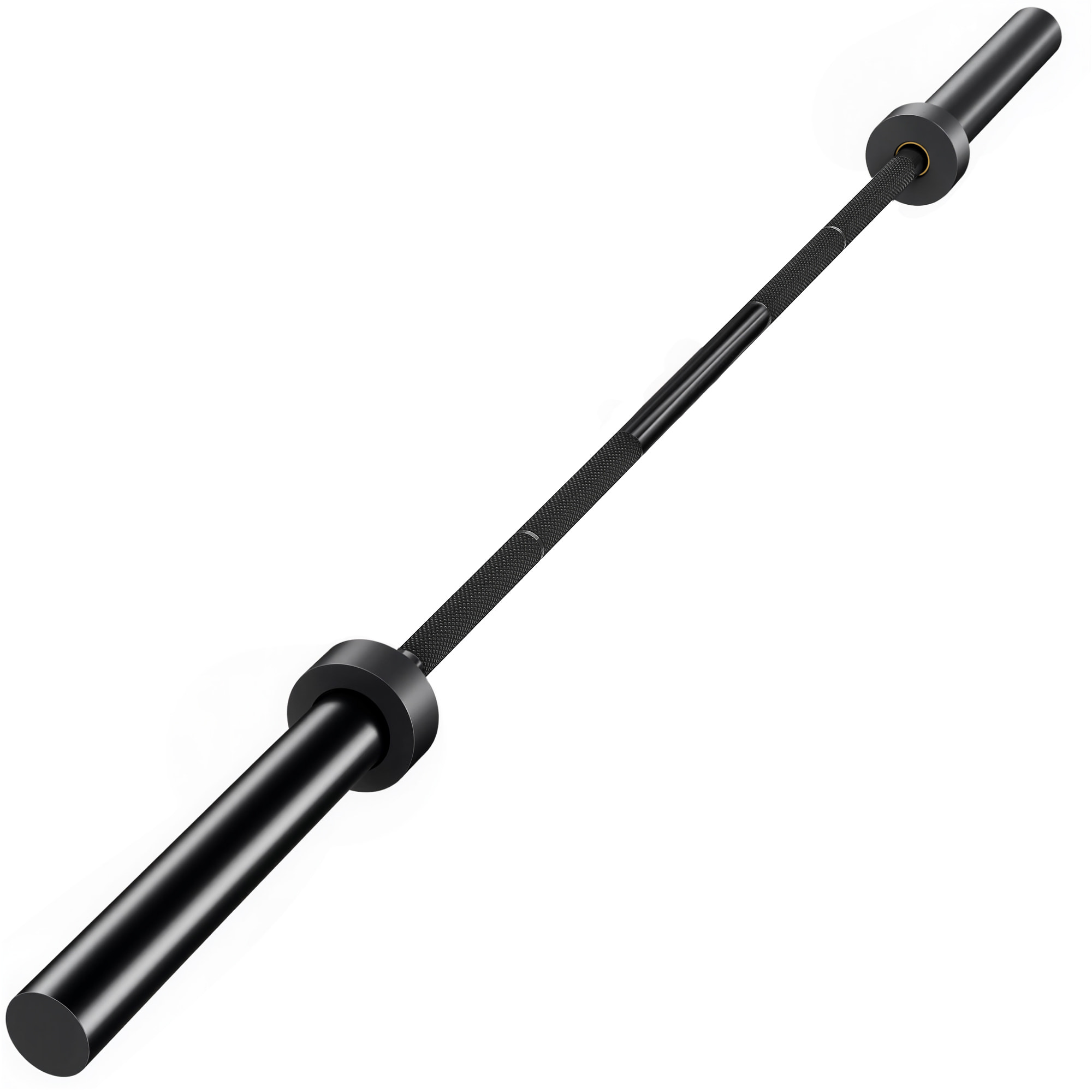 Barre olympique 200Kg 1,8m dia.5cm butées noir