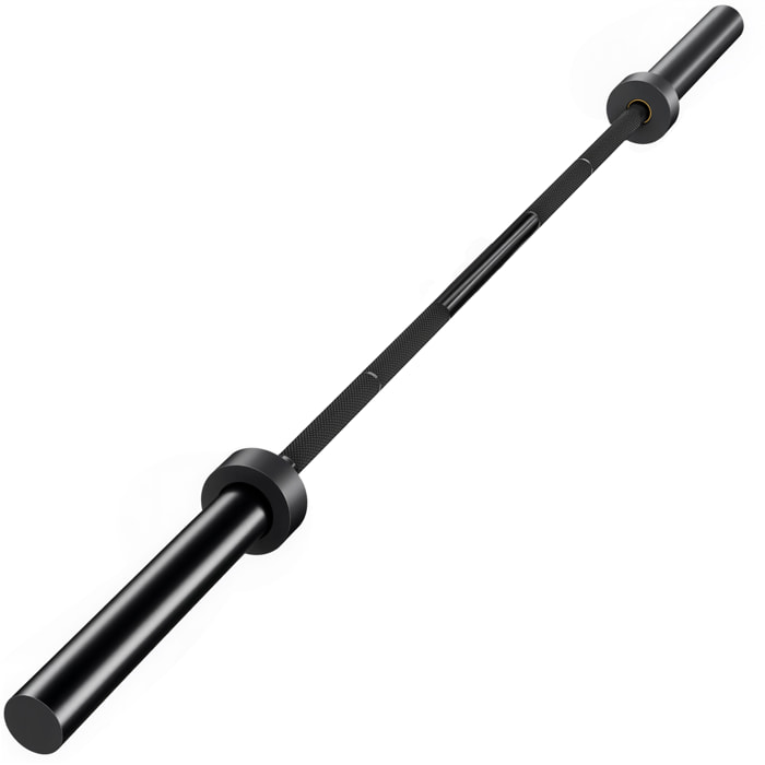 Barre olympique 200Kg 1,8m dia.5cm butées noir