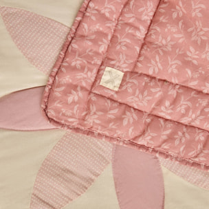 Edredón patchwork 250 g reversible Ritpatcolha color rosa 100% Algodón