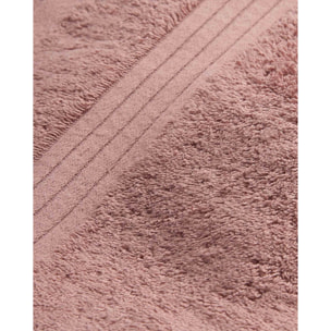 Toalla de baño 700gr/m² cenefa rayas rosa keike
