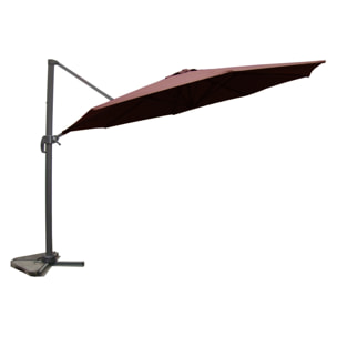 Parasol déporté et rotatif Ø 3,5m chocolat TARGA