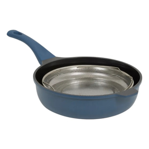 Sauteuse Aluro aluminium bleu D28cm