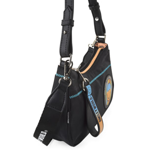 Bolso Bandolera Mujer Sint/Pu Smiley World Smiley Negro